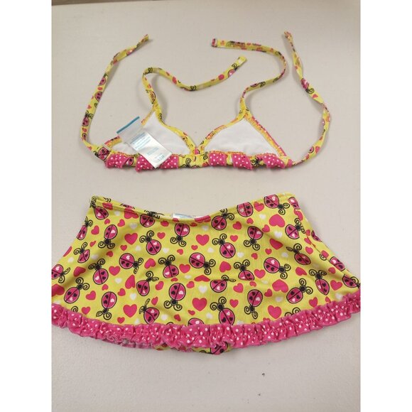 Tropic Sun Baby Yellow Pink Ladybug Bikini Size 12 Months - Picture 3 of 8